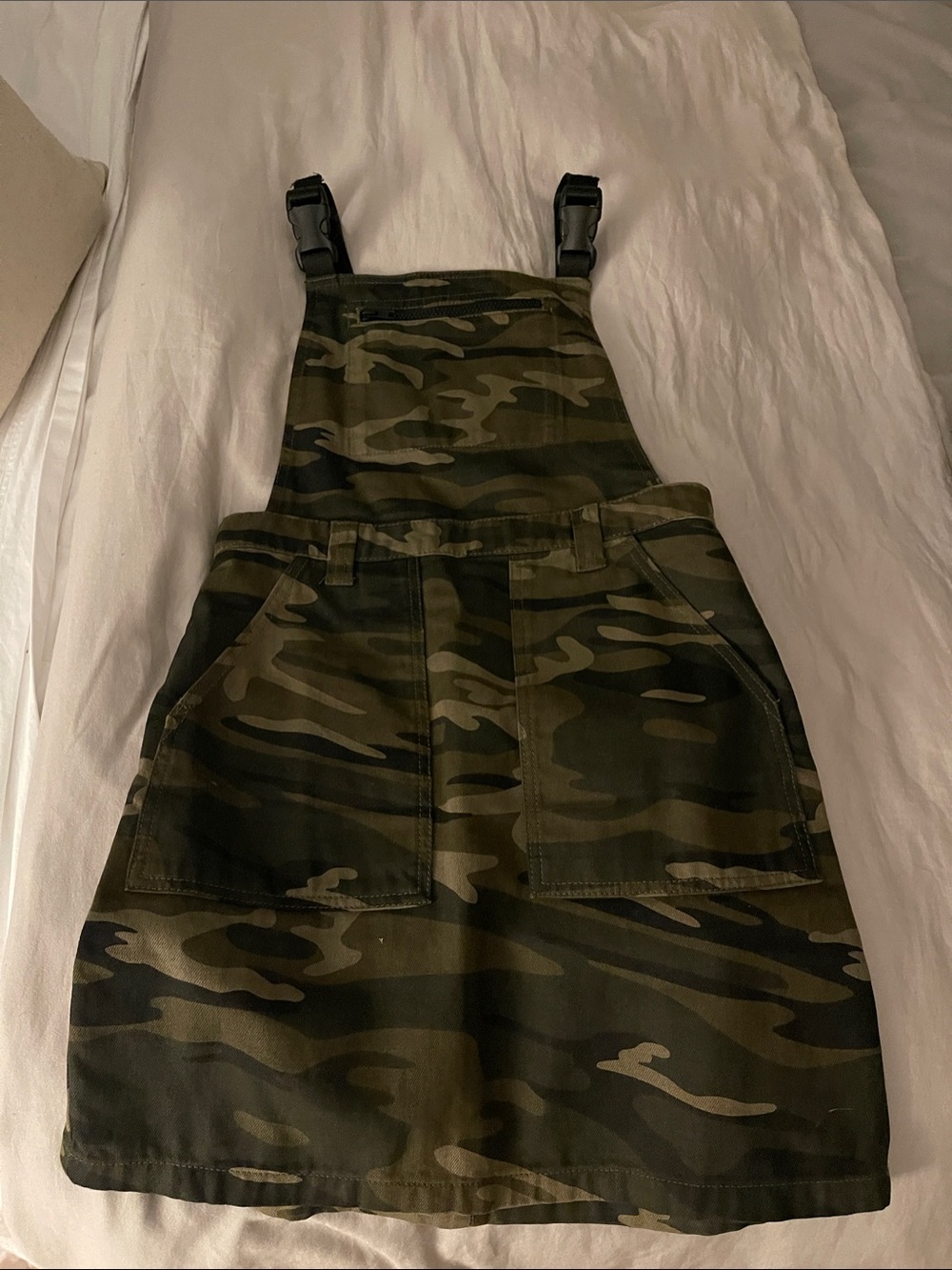 Top shop dress overalls camo size 6 new women’s